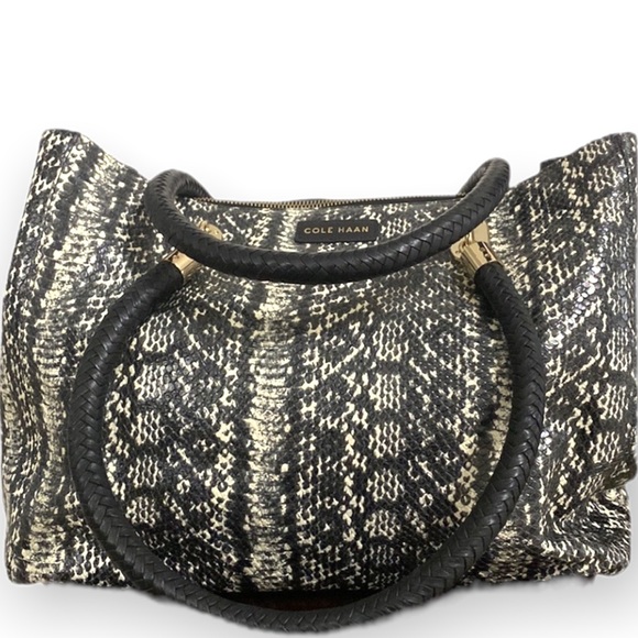 Cole Haan snake patterned shoulder bag - Picture 1 of 7